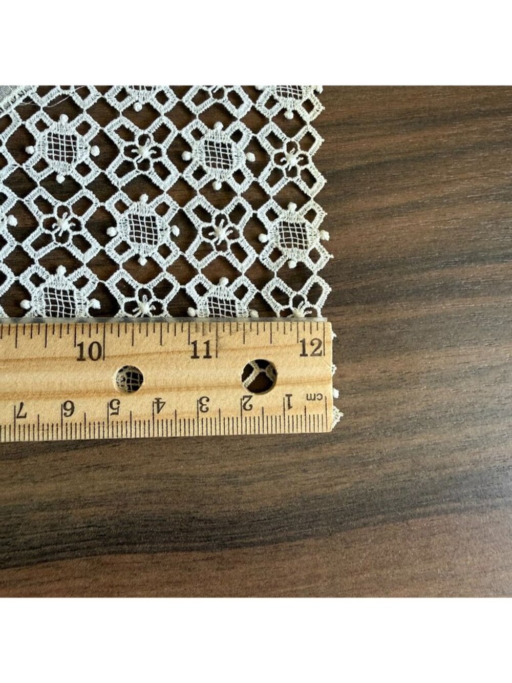 Vtg Austrian Linen Wedding Handkerchief Intricate Ivory Cotton Lace Embroidery - Picture 7 of 7